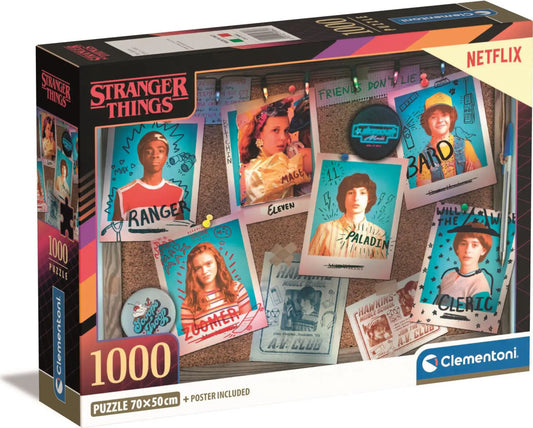 Clementoni puzle "Stranger Things" ar 1000 gabaliņiem, kompakta