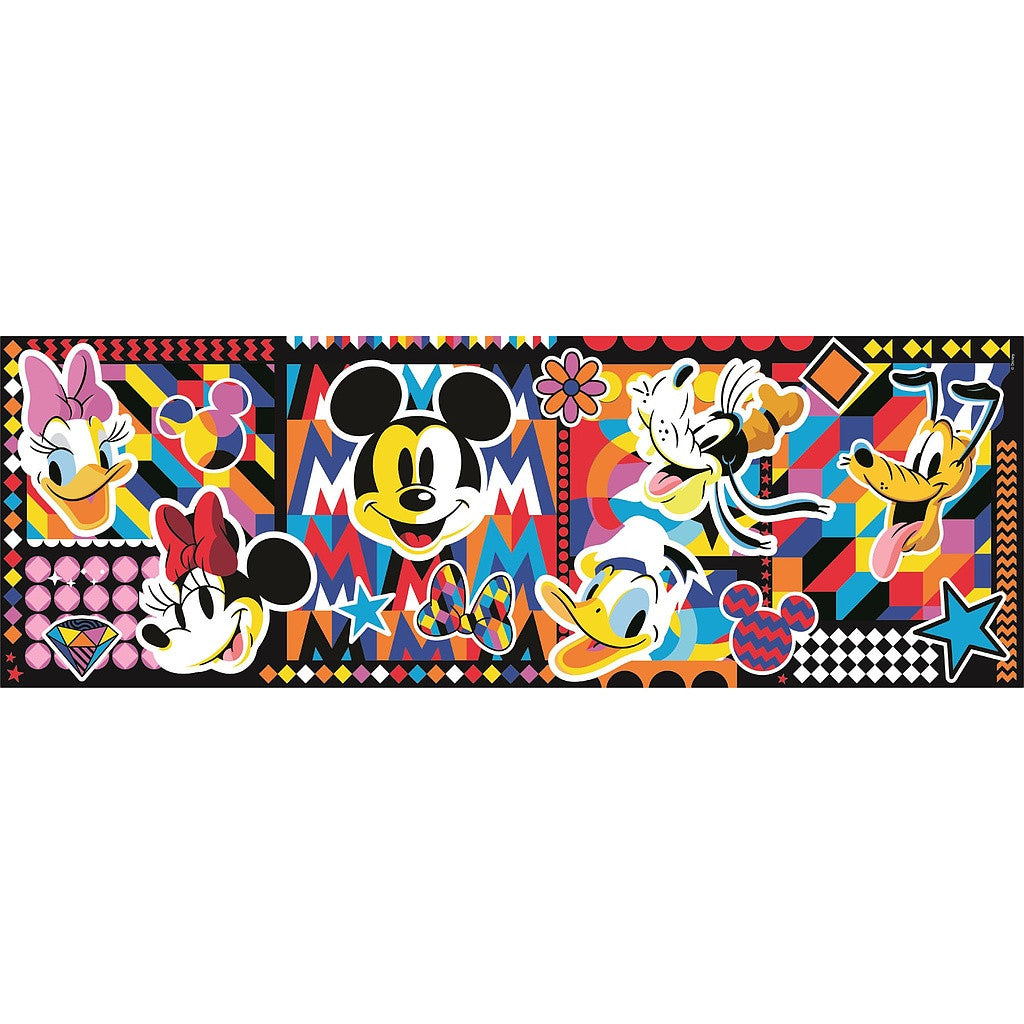 Disney Mikija Pop Art 1000 detaļu panorāmas puzle Clementoni