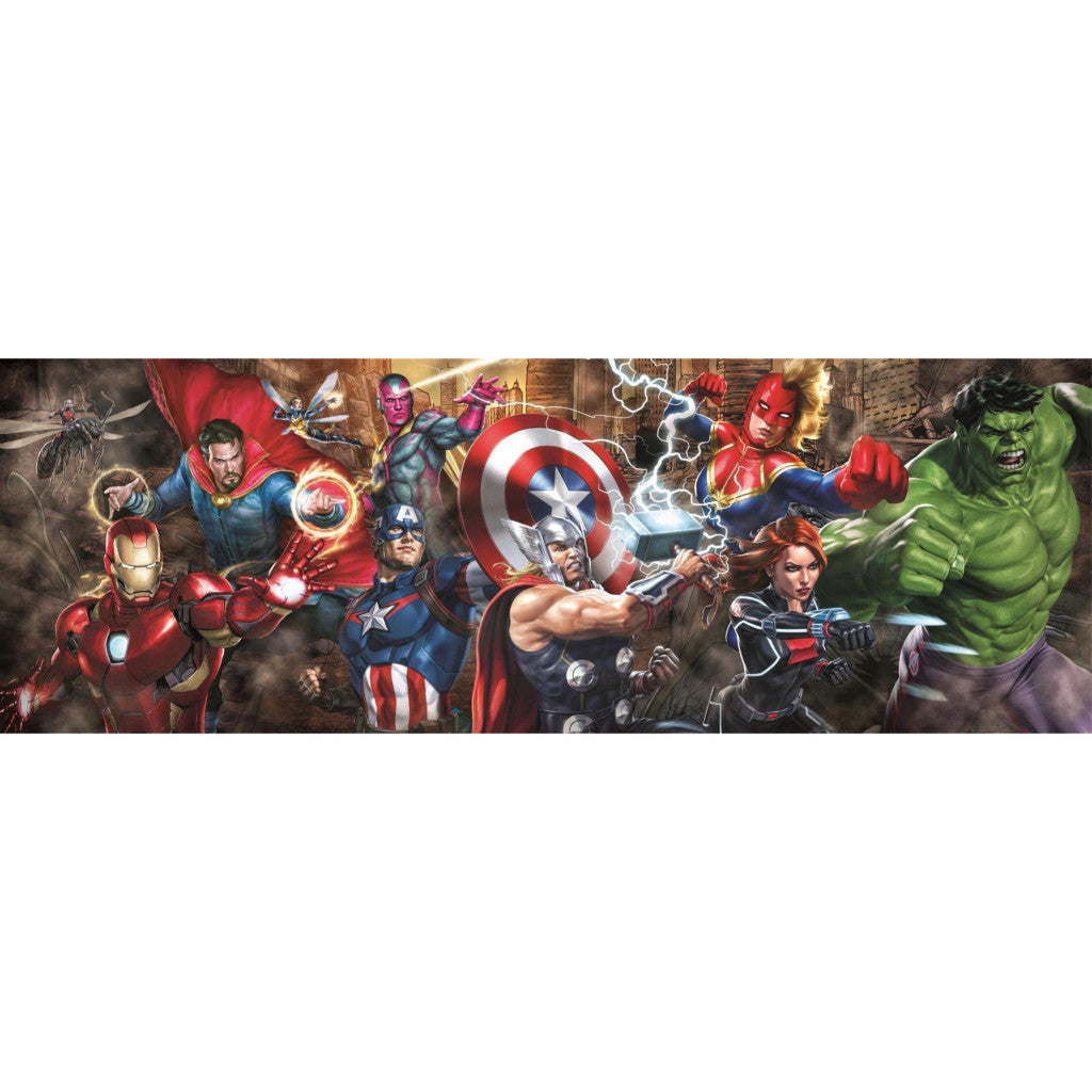 Avengers: Ultimate Unite 1000 gabalu panorāmiska puzle Clementoni