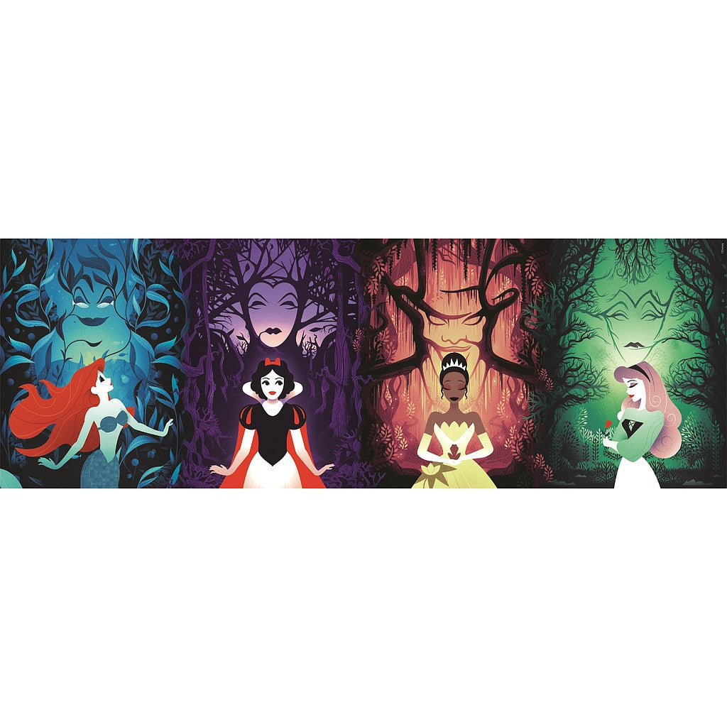 Disney Princess Destinies Villains 1000 detaļu panorāmas puzle Clementoni