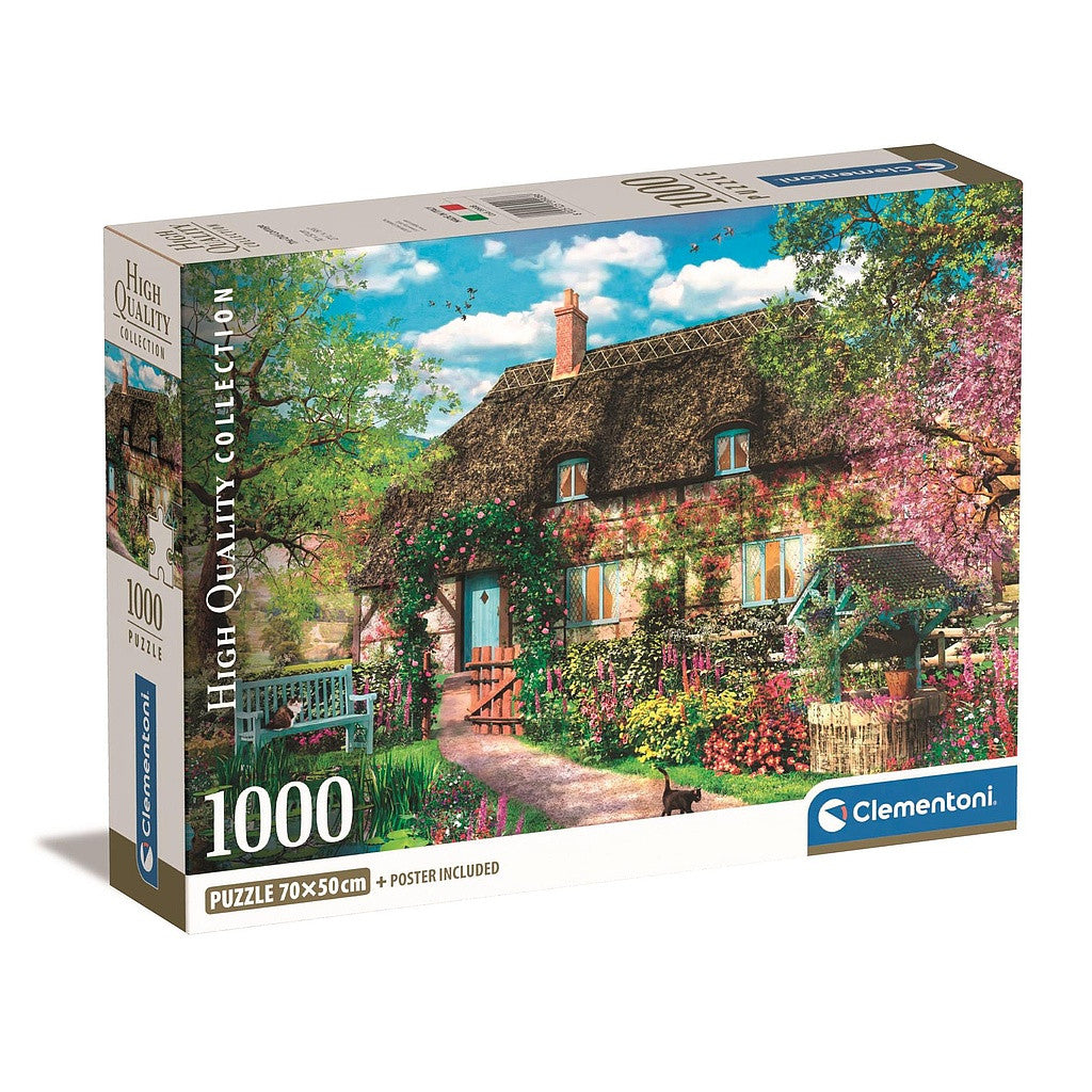 Clementoni "Cities Magic Garden" puzle "Old Cottage", 1000 gabaliņu