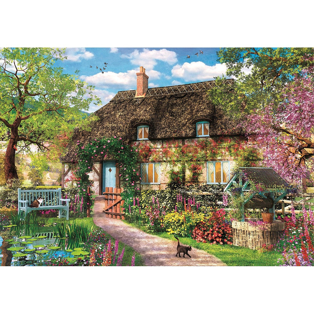 Clementoni "Cities Magic Garden" puzle "Old Cottage", 1000 gabaliņu