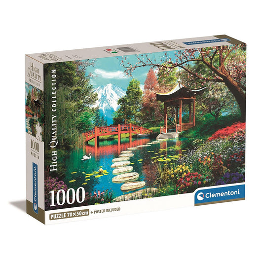 Jap√°n Gardens of Fuji 1000 db-os kompaktā puzle Clementoni