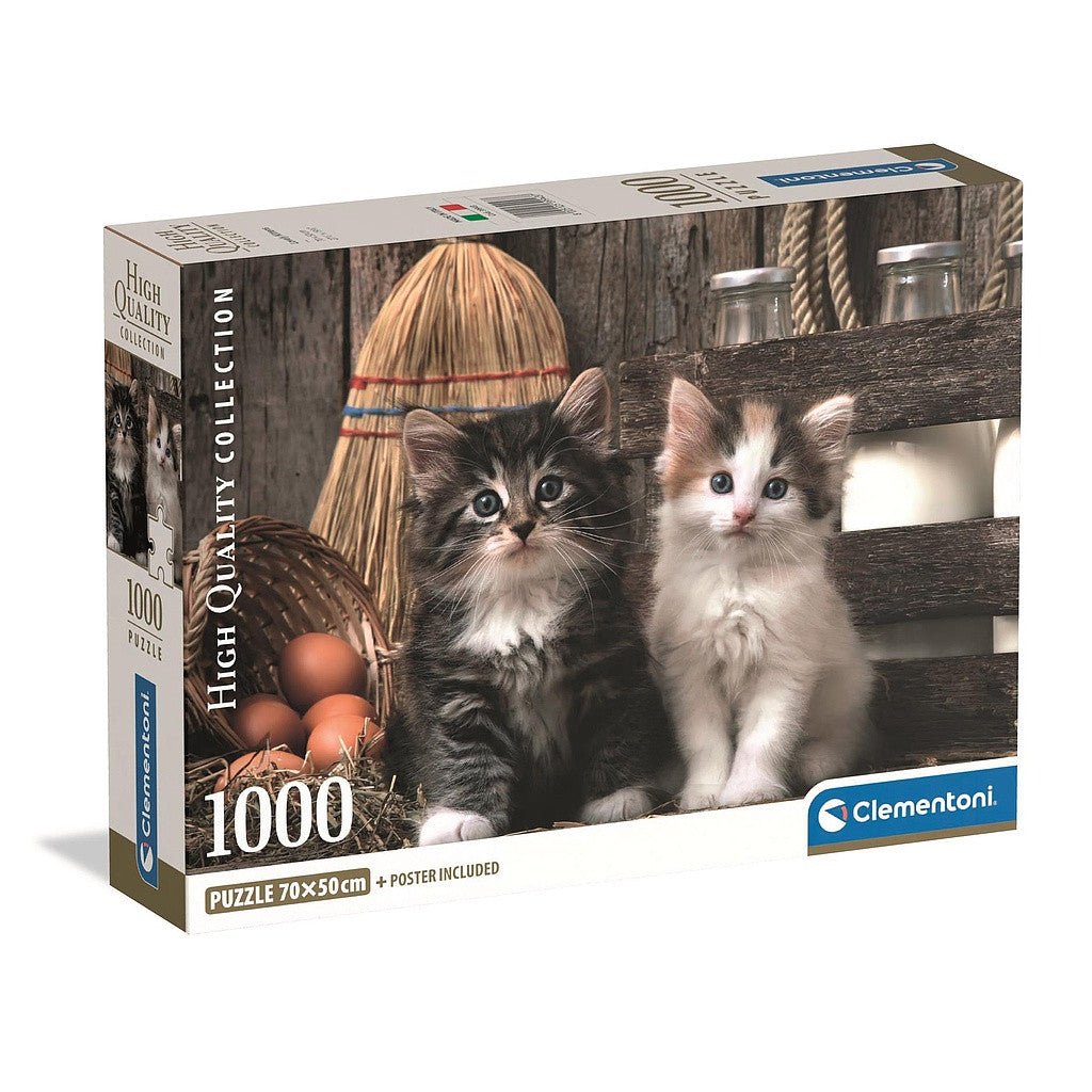 Dzīvnieki Jaukais kaķis 1000 gabalu puzle Clementoni