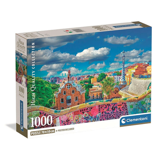 Cities Park G√ºell Barcelona 1000 daļiņu puzle Clementoni