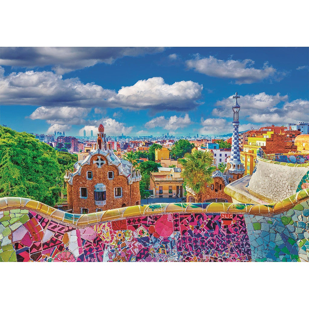 Cities Park G√ºell Barcelona 1000 daļiņu puzle Clementoni