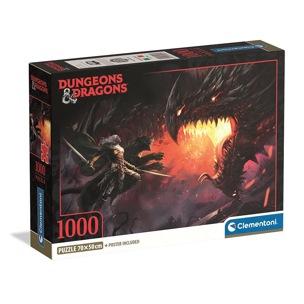 Dungeons & Dragons Dark Elf 1000 gab. kompakta puzle Clementoni