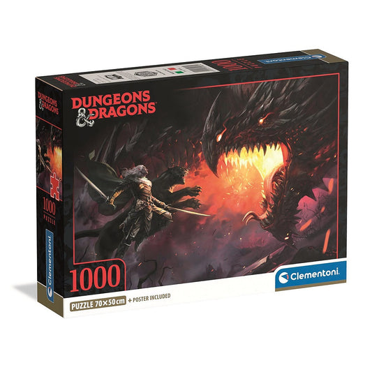 Dungeons & Dragons Dark Elf 1000 gab. kompakta puzle Clementoni