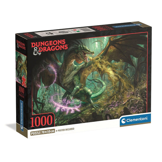 Dungeons & Dragons Poison 1000 gab. kompakta puzle Clementoni