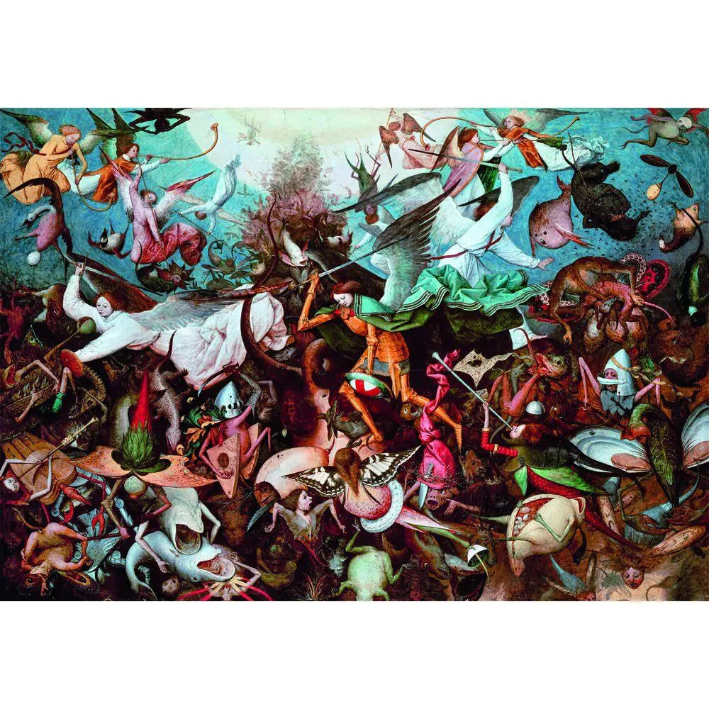 Art Bruegel Dumpinieku eņģeļu krišana 1000 gab. kompaktā puzle Clementoni