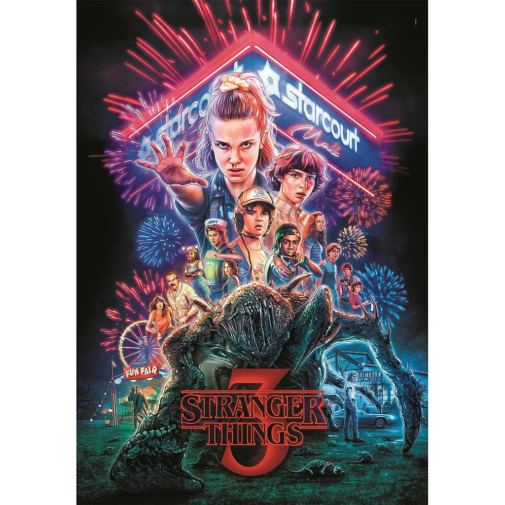 Stranger Things Starcourt Mall 1000 gabalu Clementoni puzle Kompakta