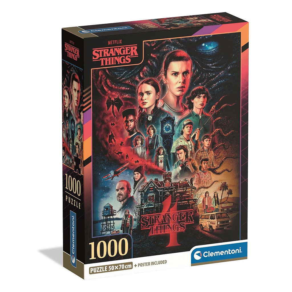 Stranger Things: Darkness Rises 1000 gabalu Clementoni puzle, kompakta