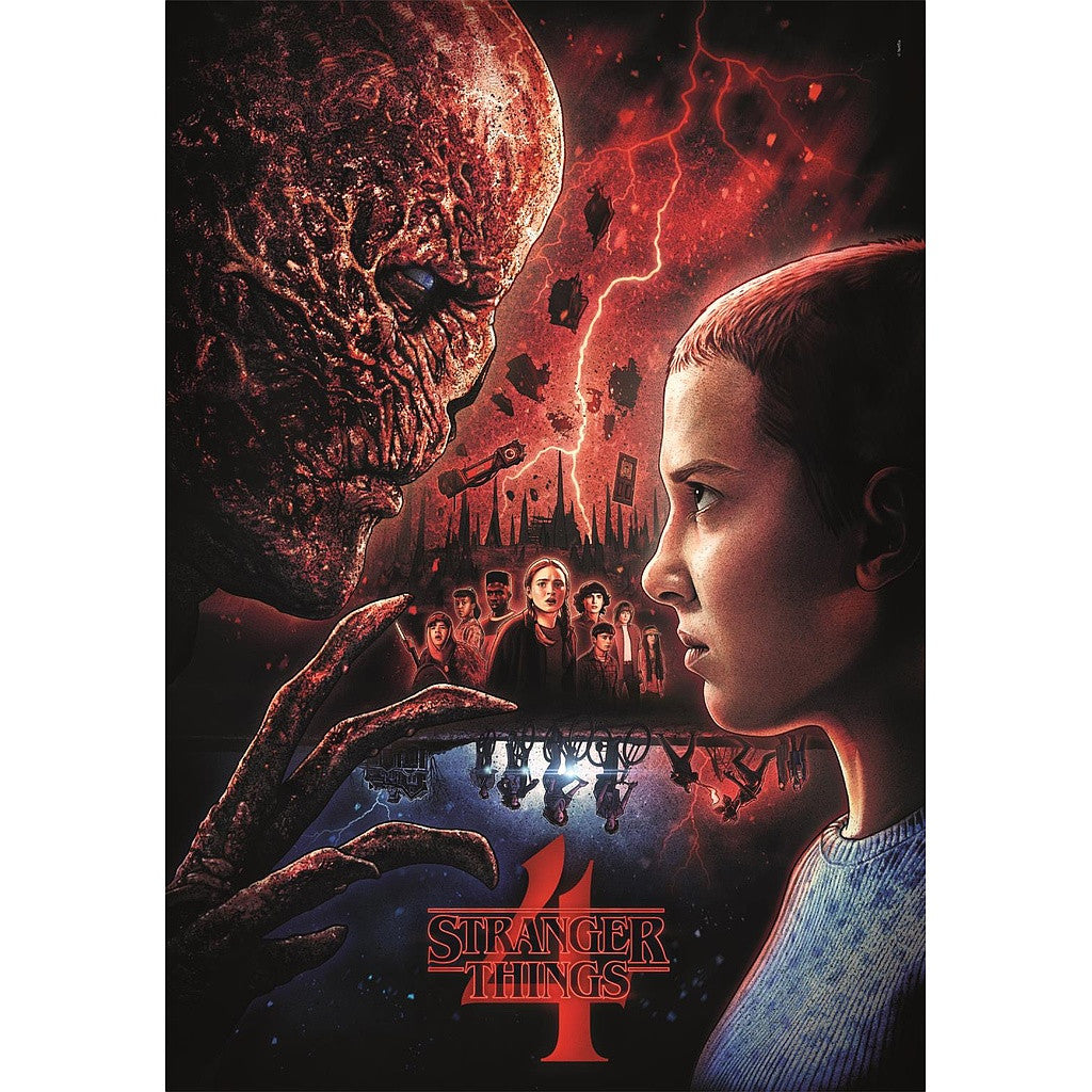 Stranger Things Vienpadsmit pret Vecnu 1000 gabaliņu Clementoni puzle Kompakta