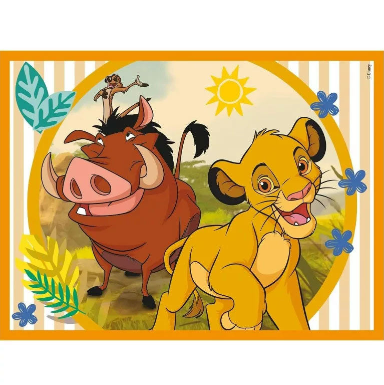 Disney Classics svītrainā rāmja 12 daļu stāstu kubs Clementoni