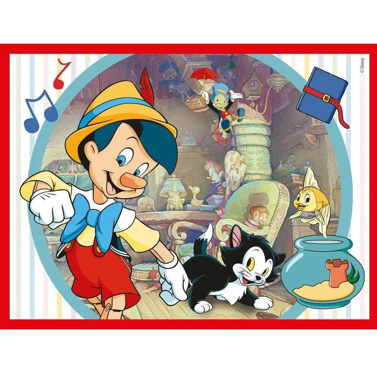 Disney Classics svītrainā rāmja 12 daļu stāstu kubs Clementoni