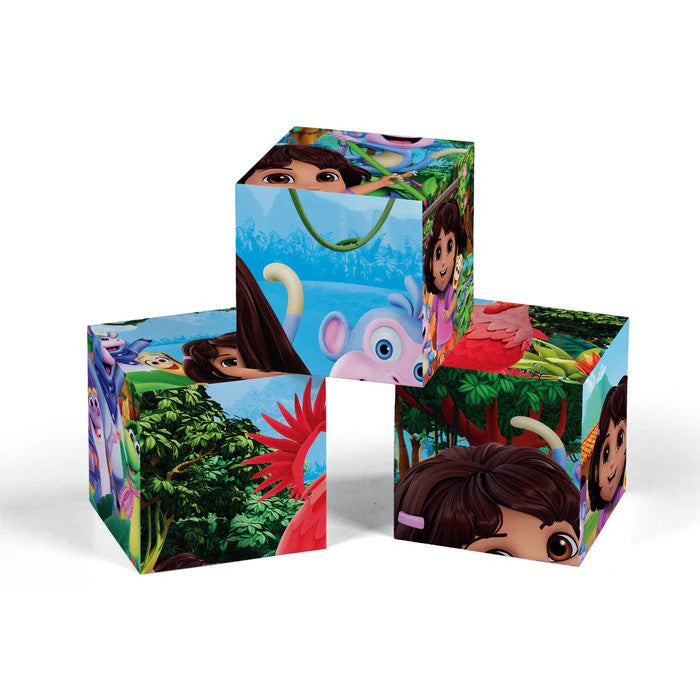 Dora the Explorer Džungļu stāstu grāmatu klucīšu komplekts 12 gab. Clementoni
