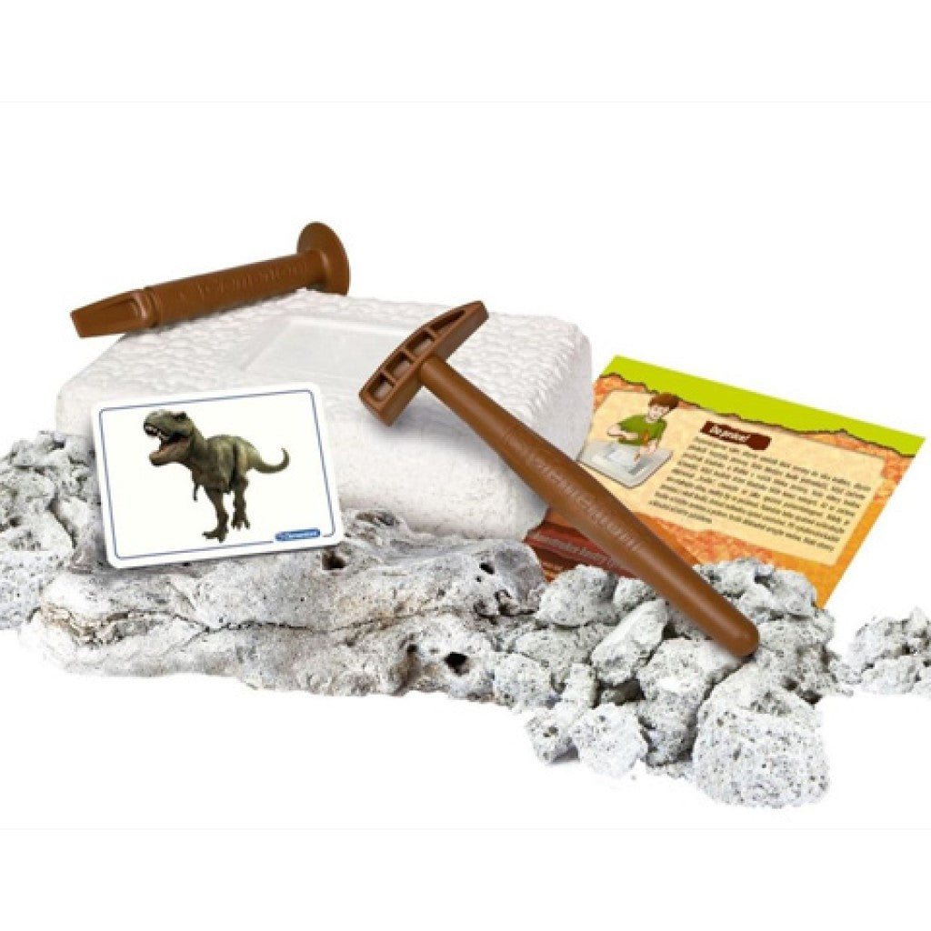 Dinozauru Archeo Fun mirdzošs arheoloģijas komplekts Clementoni