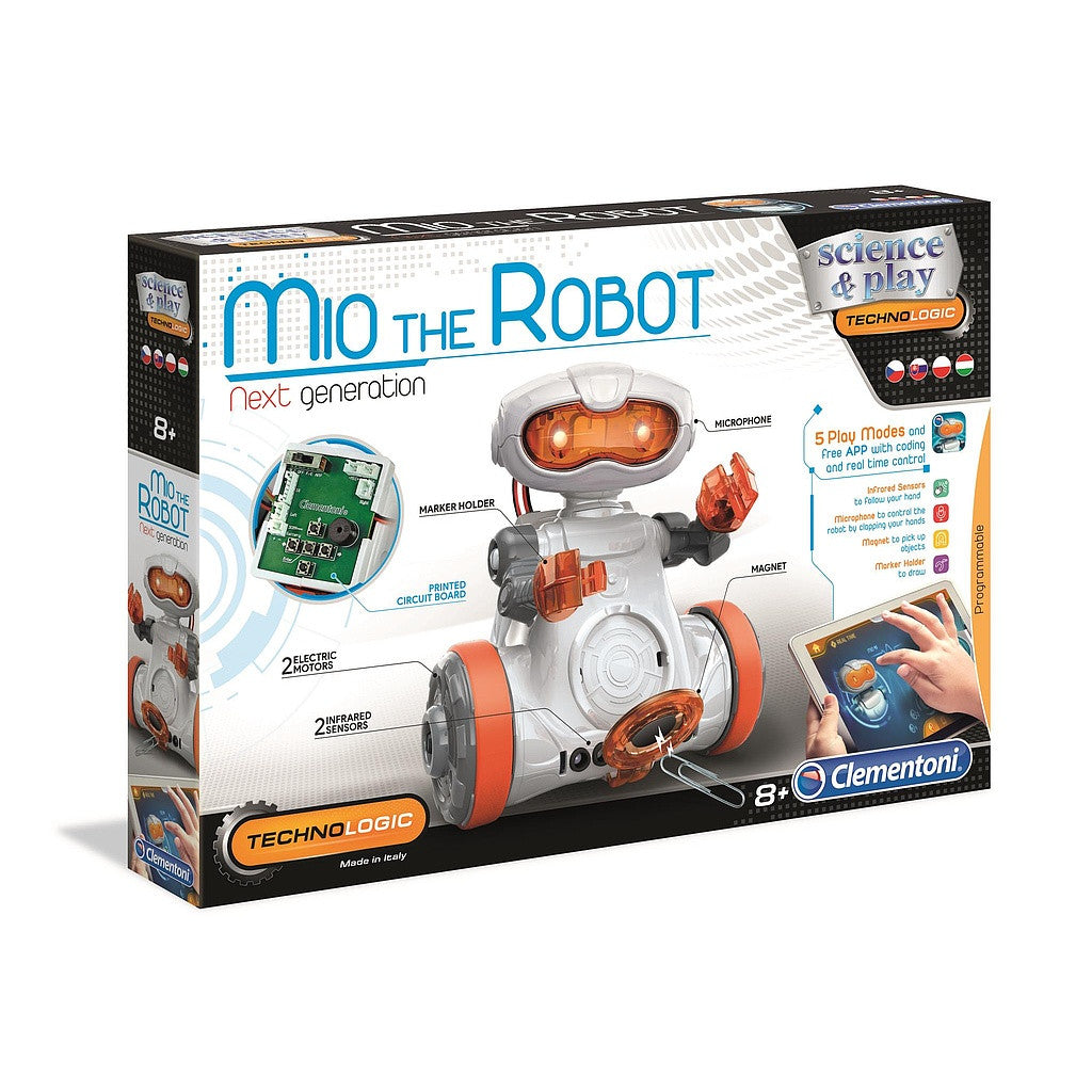 Robots Mio, robots, programmējama rotaļlieta Mio, Clementoni