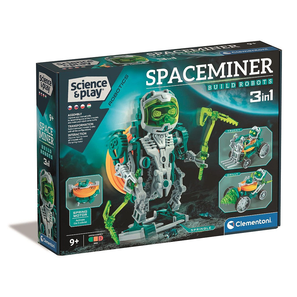 Clementoni 3 vienā robotu būvēšanas komplekts "Spaceminer"
