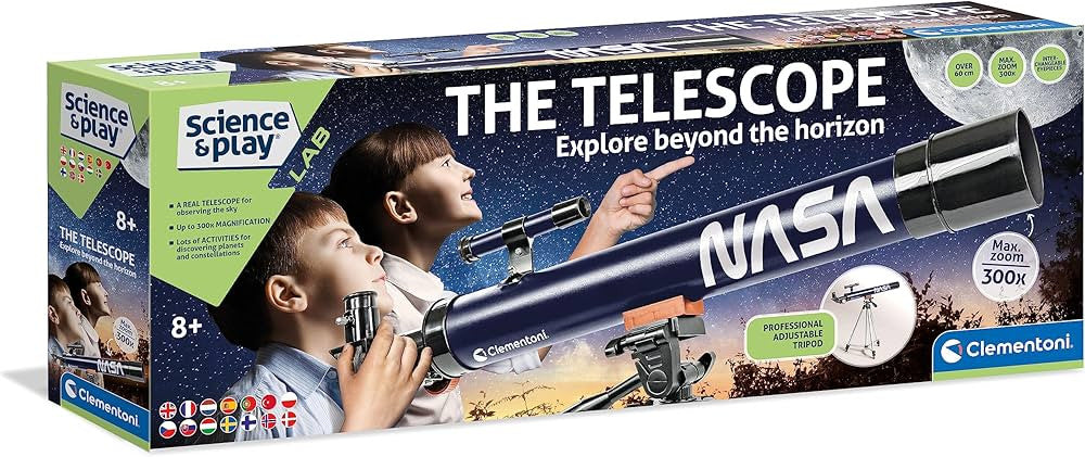 NASA Science & Play Clementoni teleskopa komplekts