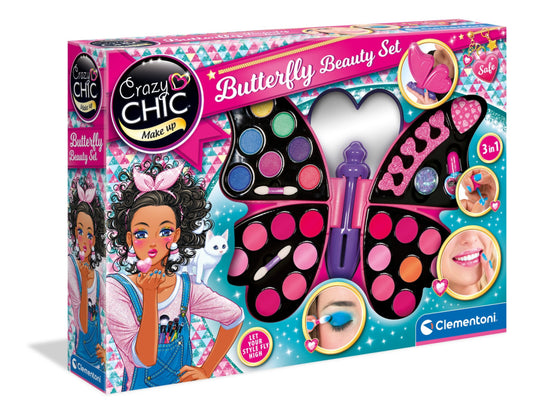 Crazy Chic Butterfly skaistumkopšanas komplekts Clementoni