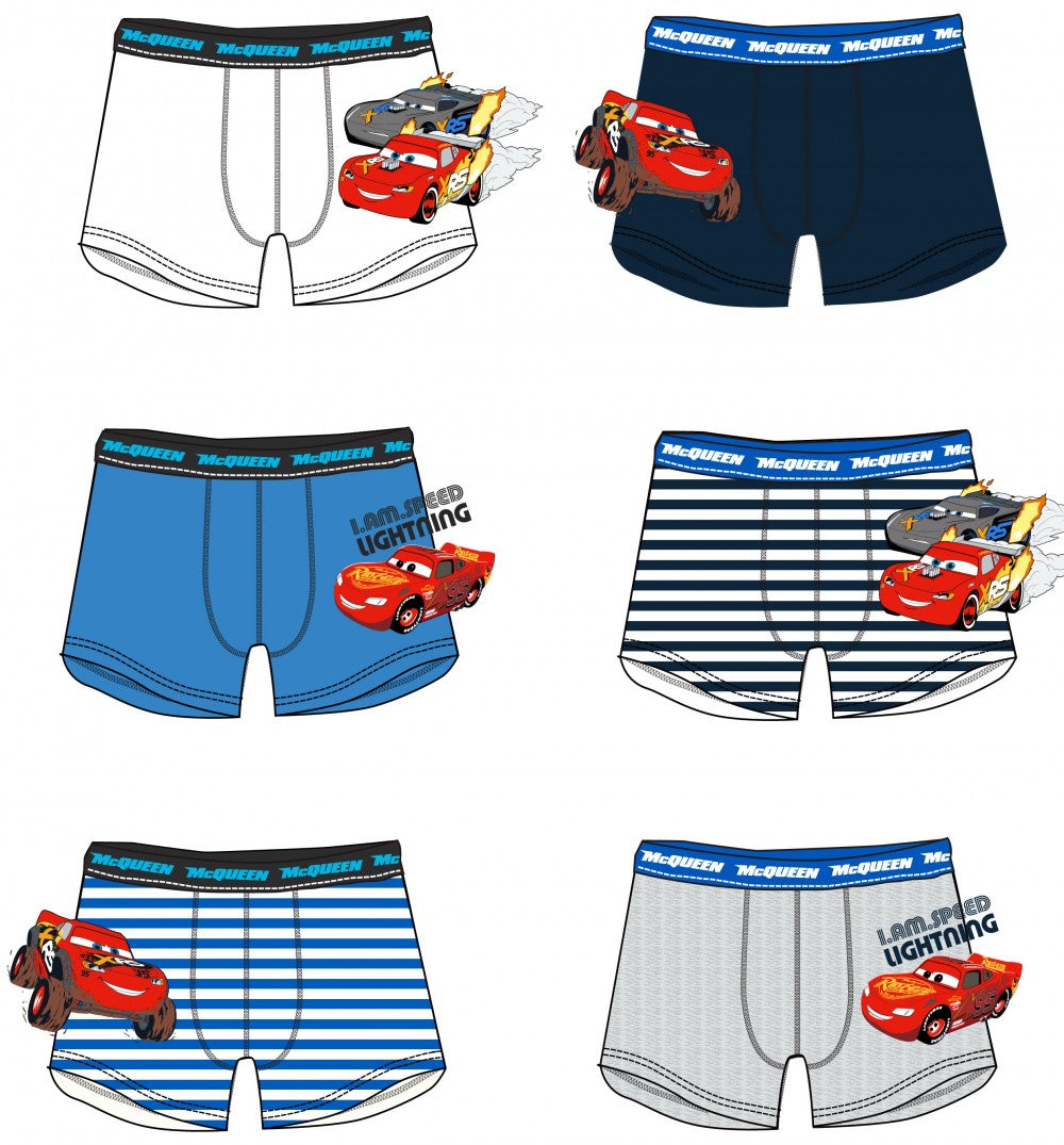 Disney Cars bērnu bokseršorti, 2 gab./iepakojumā