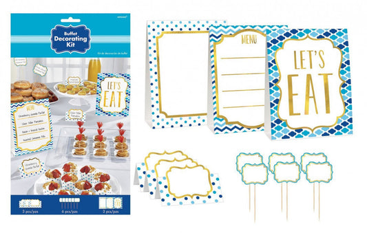 Krāsainā galda mini dekorāciju komplekts, 12 daļas