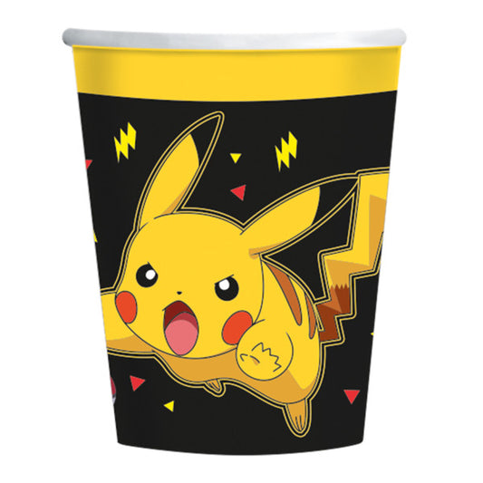 Pok√©mon Yellow Thunder papīra krūzītes 237 ml, 8 gab. iepakojumā