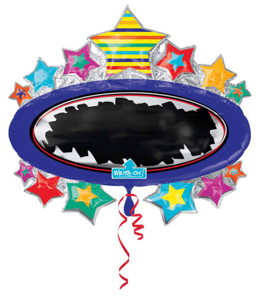 Folijas balons "Zvaigzne" 78 cm, melns, zils