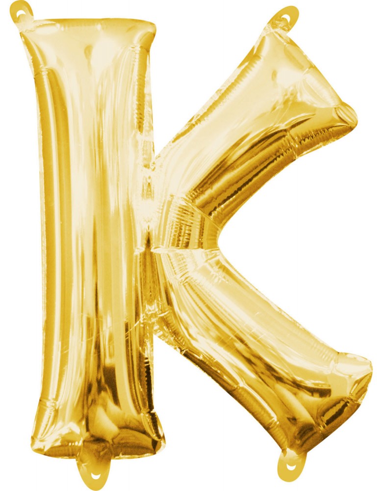 Folijas balons "Cipars Zelts", "Zelts mini K burts", 33 cm