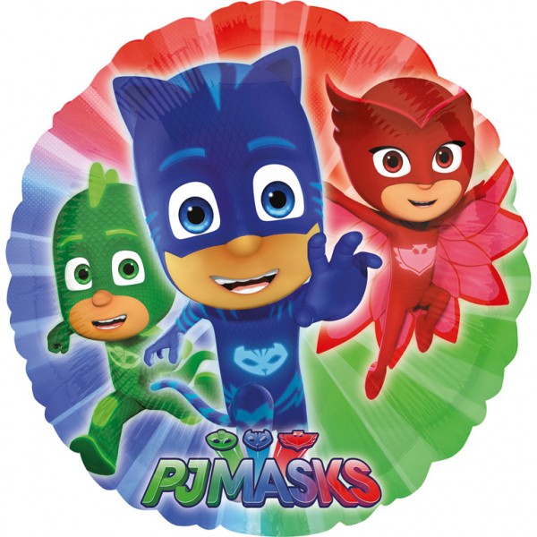 PJ Masks apaļš folijas balons 43 cm