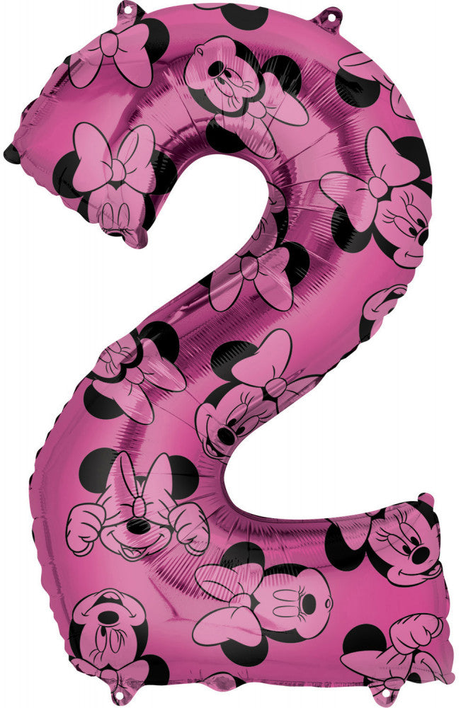 Disney Minnie rozā folijas balons numurs 2, 66 cm