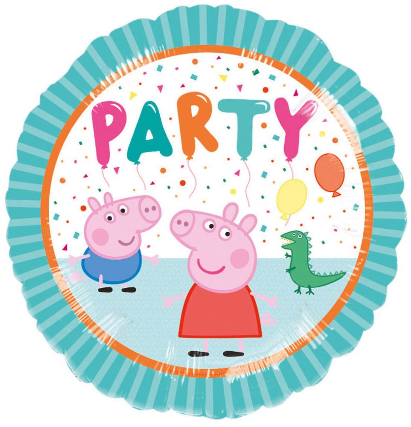Peppa Pig konfeti folijas balons 43 cm