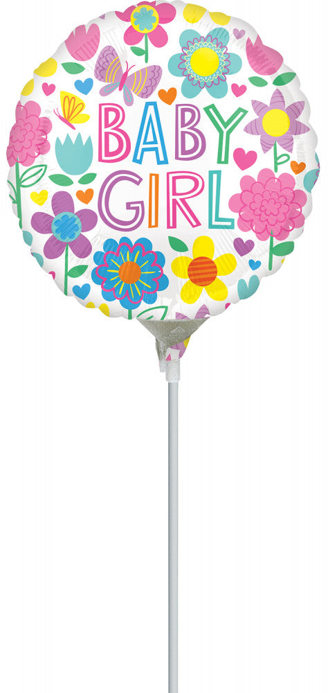 Folijas balons "Mazuļa ziedu meitene" 10 cm (WP)