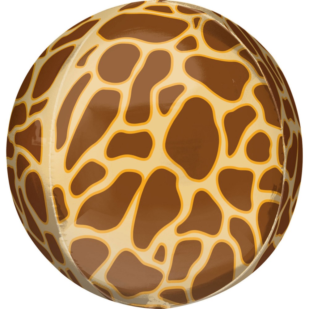 Folijas balons "Žirāfes Dzīvnieki" ar rakstu, 40 cm