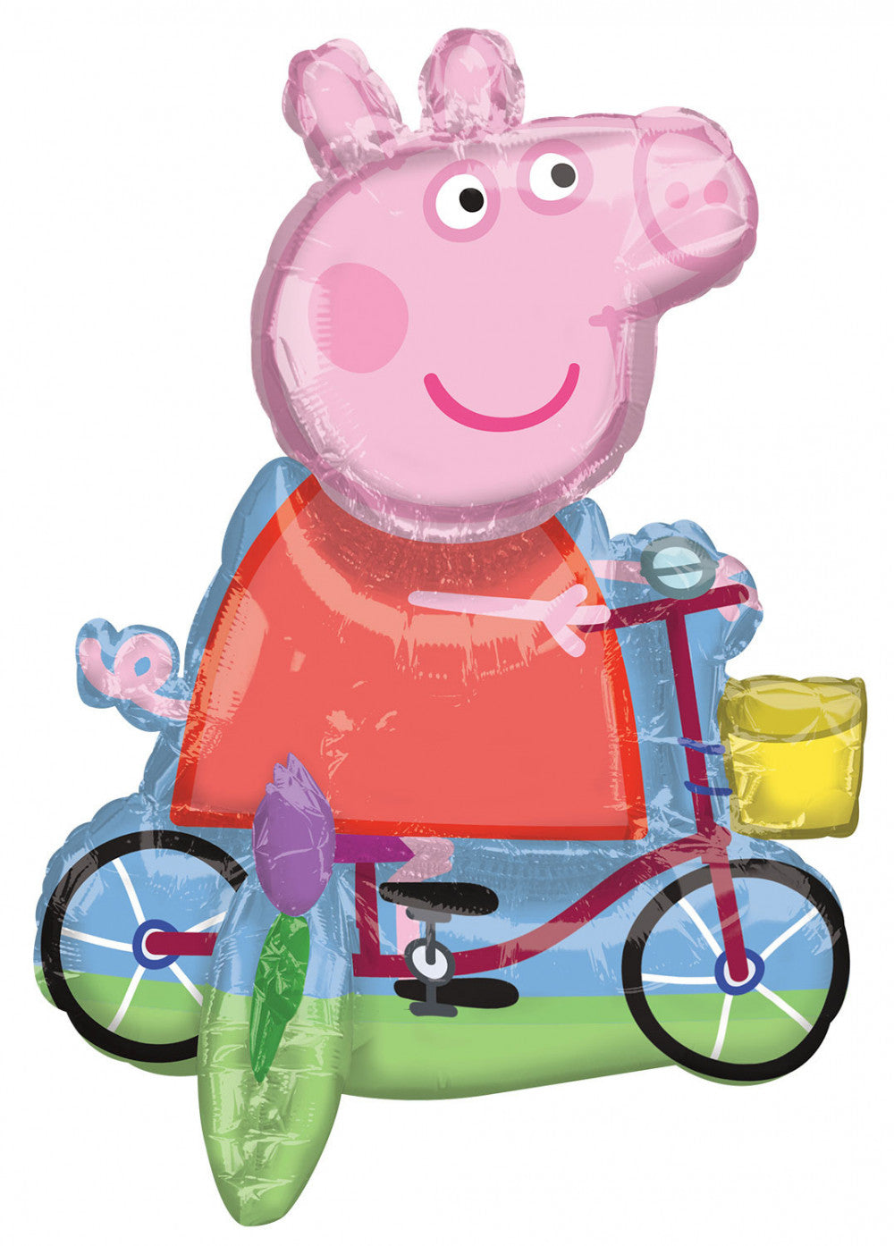 Peppa malac Bicycling f√≥lia lufi 55 cm