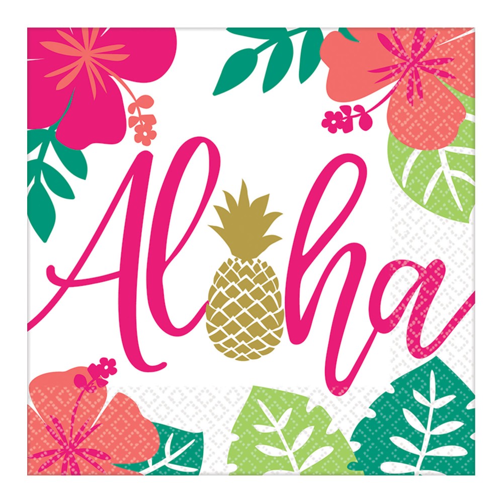 Aloha ananāsu salvetes 16 gab. 33x33 cm