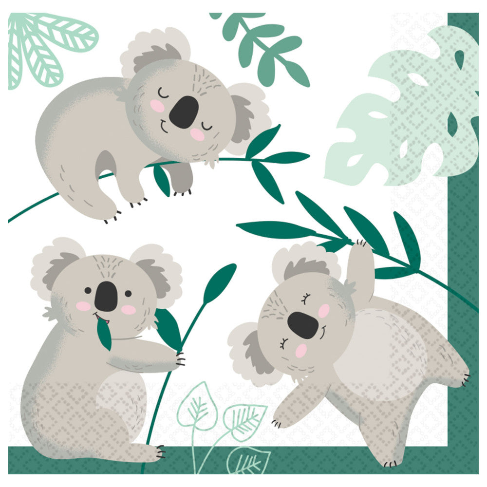 Koala eikalipta salvešu komplekts, 16 gab., 33x33 cm