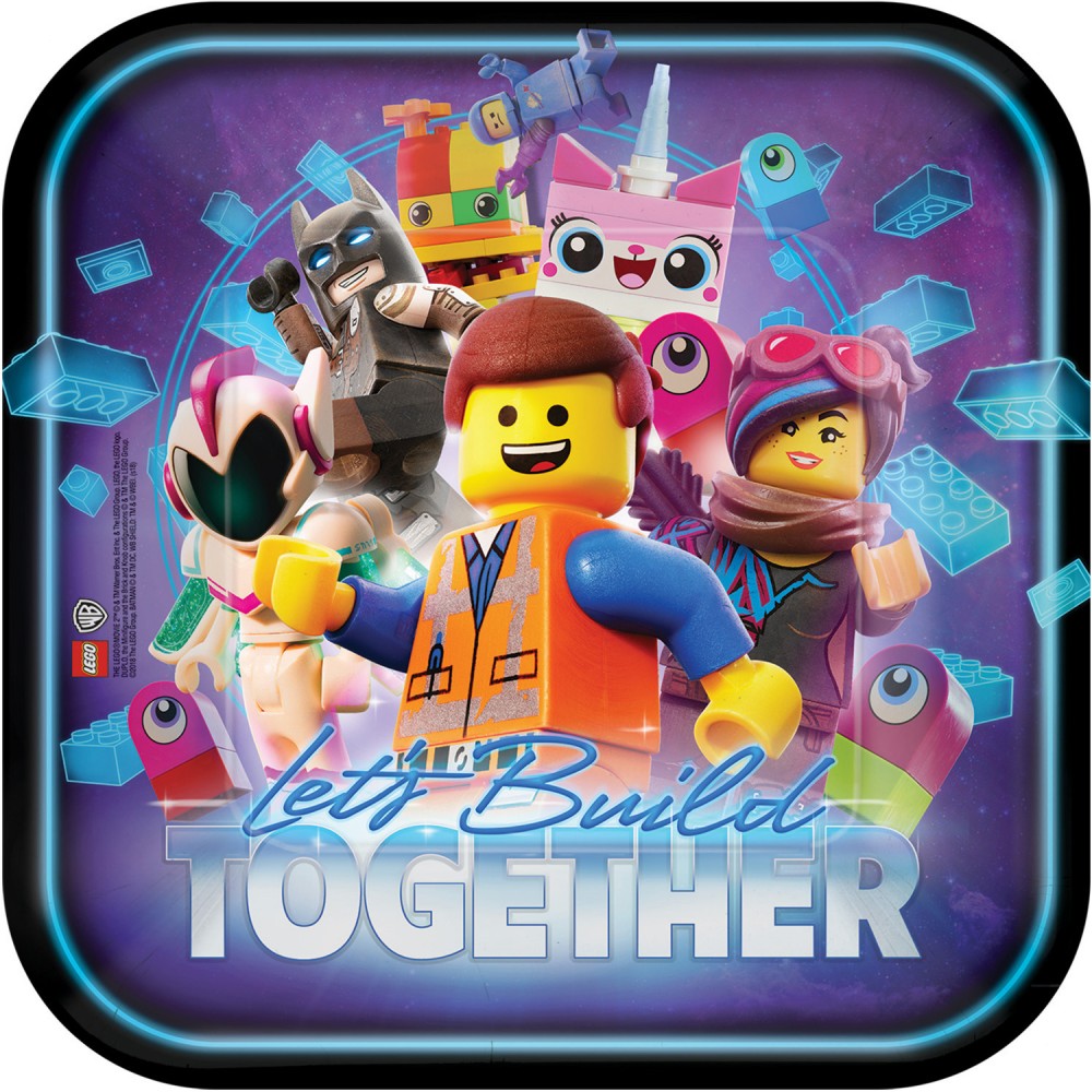 Lego Movie piedzīvojumu papīra šķīvji 8 gab. 23 cm