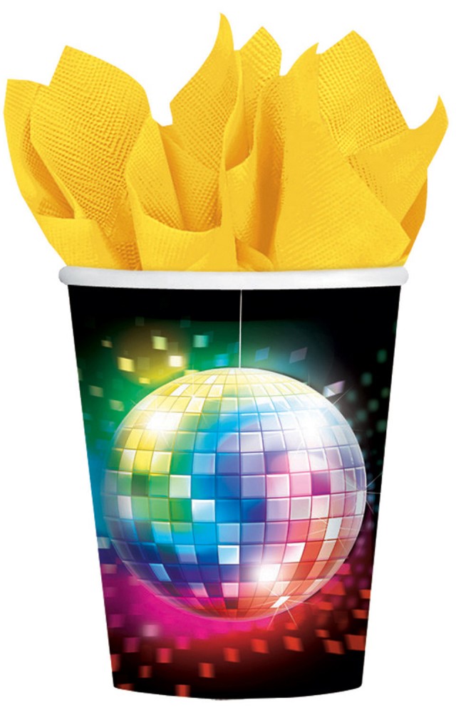 Disco Fever Fever Disco papīra krūzītes 8 gab. 250 ml