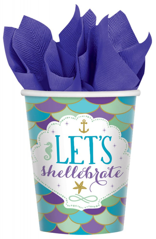 Papīra krūzīšu komplekts "Nāra Shellebrate", 8 gab., 250 ml