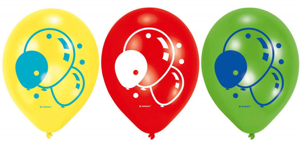 Balons Daudzkrāsains balons, 6 gab. 9 collas (22,8 cm)