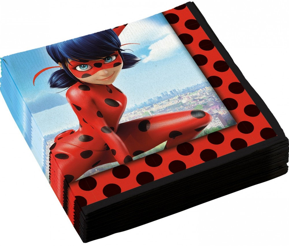 Miraculous Ladybug City 20 salvetes, 33x33 cm