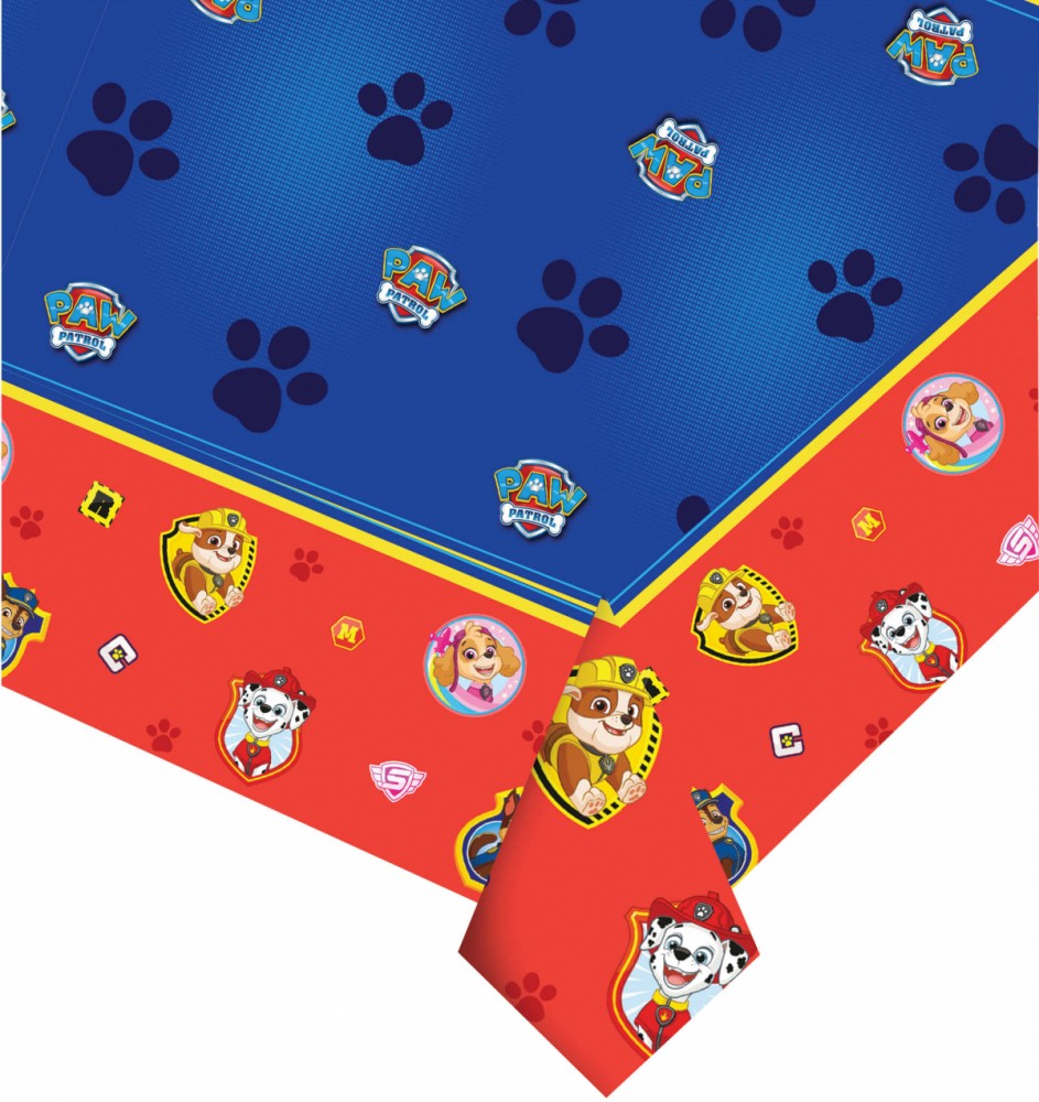 Ķepu patruļas varoņu plastmasas galdauts 120x180 cm