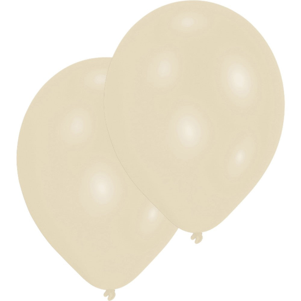 Krāsaini vaniļas krēma baloni, 10 gab. iepakojumā, 27,5 cm (11 collas)