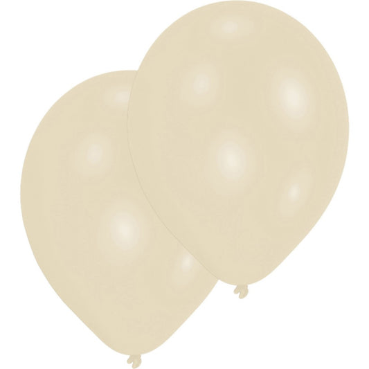 Krāsaini vaniļas krēma baloni, 10 gab. iepakojumā, 27,5 cm (11 collas)