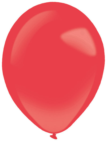 Krāsaini sarkani baloni, 12 cm (5 collas), 100 gab. iepakojumā