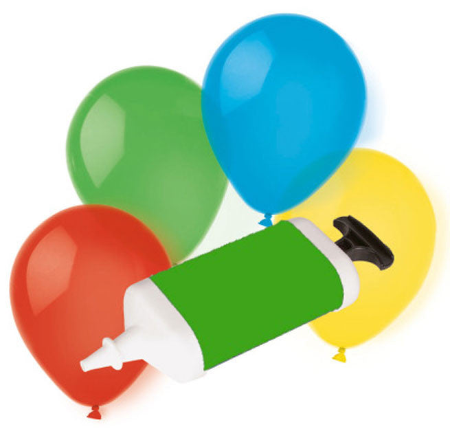 Krāsains balonu komplekts + pumpis