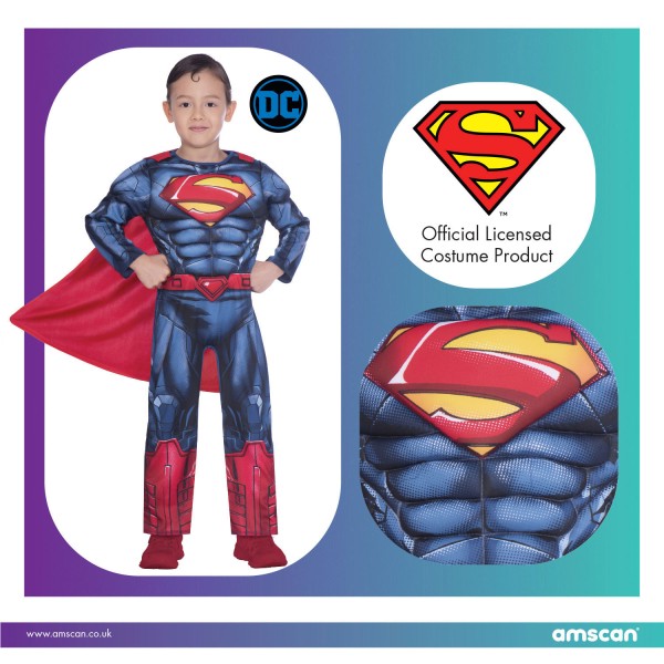 Supermena kostīms 8-10 gadiem