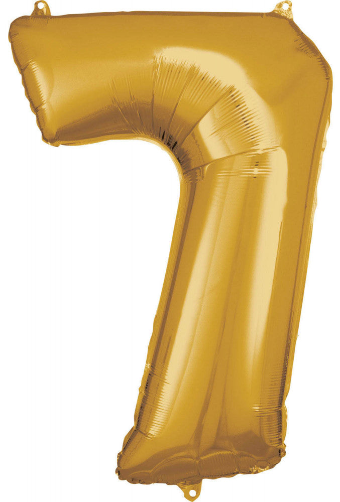 Milzu folijas balons "Cipari zelta krāsā" 7, 83*55 cm